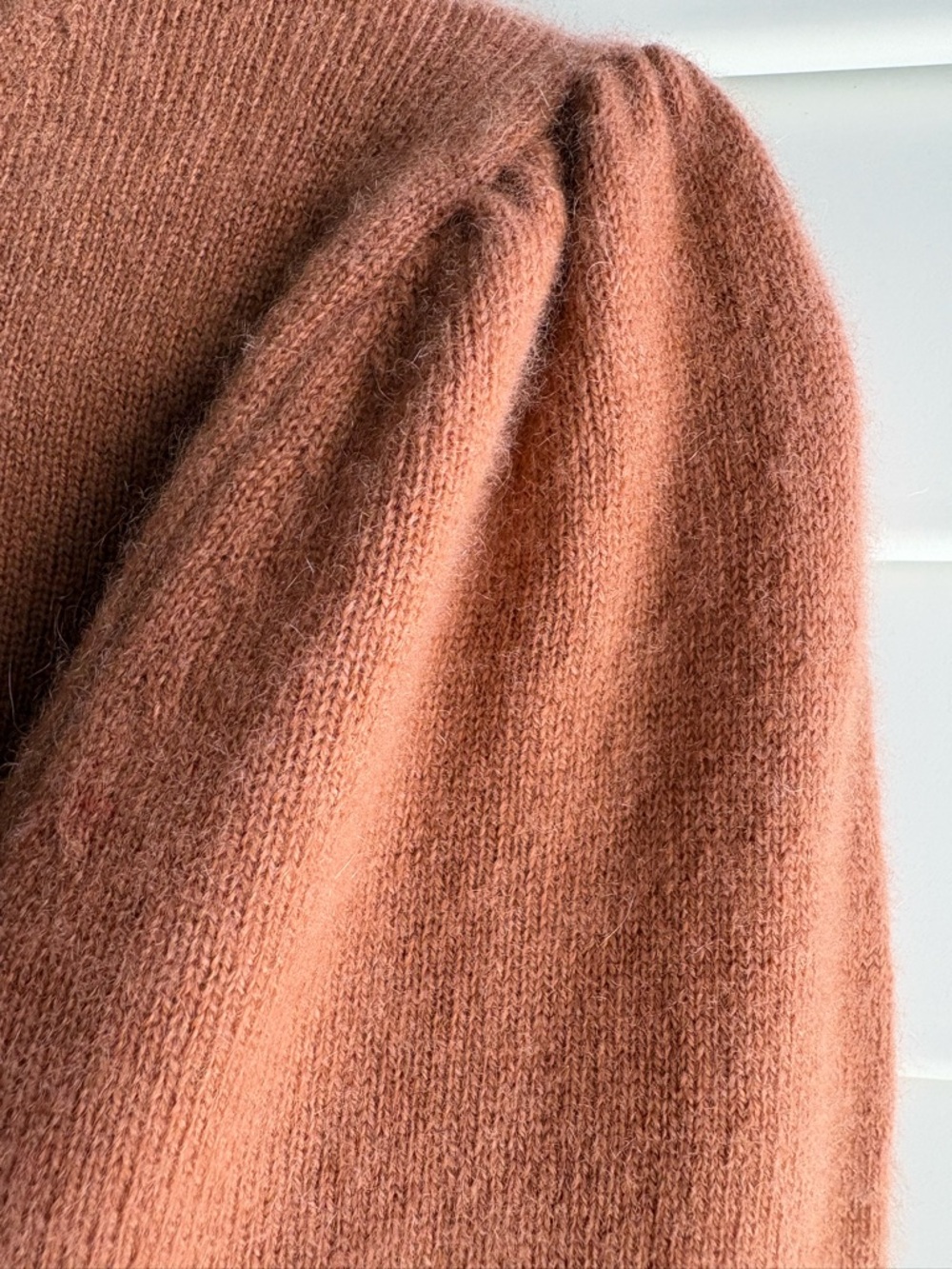 NakedCashmere Rust Sweater with Ribbed Neckline - Picture 5 of 12